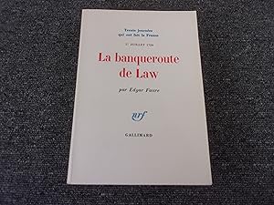 Image du vendeur pour LA BANQUEROUTE DE LAW. 12 juillet 1720 mis en vente par occasion de lire