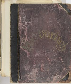 1889 scrapbook album of chromolithograph ephemera