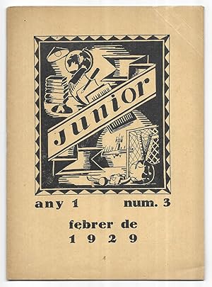 Junior nº 3 Revista portaveu dels alumnes de la Mútua Escolar Banquerna. Febrer de 1929