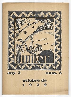 Junior nº 8 Revista portaveu dels alumnes de la Mútua Escolar Banquerna. Octubre de 1929