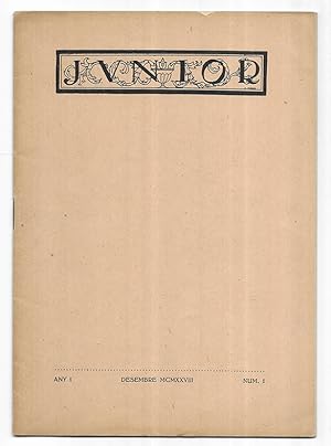 Junior nº 1 Revista portaveu dels alumnes de la Mútua Escolar Banquerna. Desembre 1928