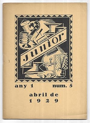 Junior nº 5 Revista portaveu dels alumnes de la Mútua Escolar Banquerna. Abril de 1929