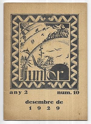 Junior nº 10 Revista portaveu dels alumnes de la Mútua Escolar Banquerna. Desembre de 1929