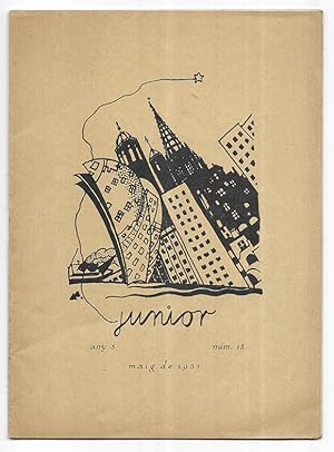 Junior nº 18 Revista portaveu dels alumnes de la Mútua Escolar Banquerna. Maig de 1931