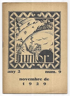 Junior nº 9 Revista portaveu dels alumnes de la Mútua Escolar Banquerna. Novembre de 1929