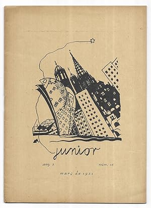 Junior nº 16 Revista portaveu dels alumnes de la Mútua Escolar Banquerna. Març de 1931