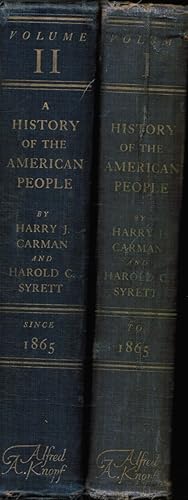 A History of the American People, 2 Volumes - Volumes 1 and 2