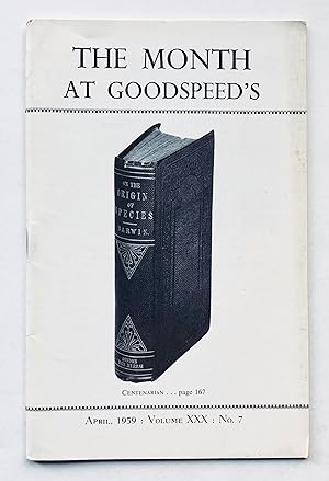The Month at Goodspeed's. Volume XXX, No. 7, April 1959.