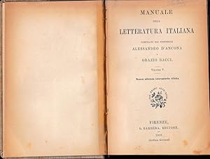 Image du vendeur pour Manuale della Letteratura Italiana, vol. 5^ mis en vente par librisaggi