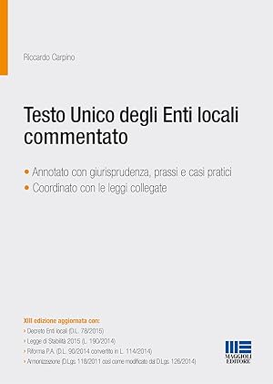 Immagine del venditore per Testo unico degli Enti locali commentato venduto da librisaggi