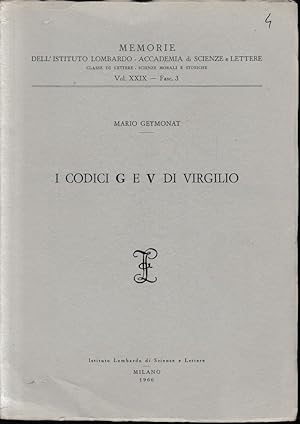 Seller image for I codici G e V di Virgilio. for sale by librisaggi