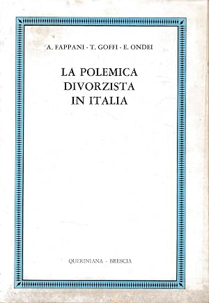 Seller image for La polemica divorzista in Italia for sale by librisaggi