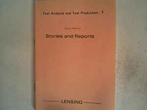 Seller image for Text Analysis and Text Production 1. Stories and Reports for sale by ANTIQUARIAT FRDEBUCH Inh.Michael Simon