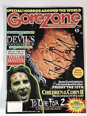 Seller image for Gorezone (No. 21, Spring 1992) for sale by Dackron Books