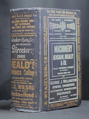 CROCKER-LANGLEY SAN FRANCISCO DIRECTORY 1908