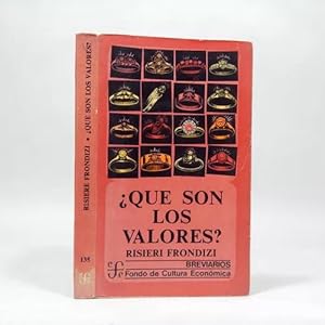 Imagen del vendedor de Qu Son Los Valores Introduccin Axiologa R Frondizi Bh1 a la venta por Libros librones libritos y librazos