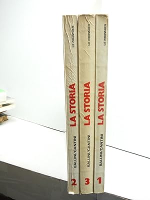 Bild des Verkufers fr La storia. Per la Scuola media, set of 3 zum Verkauf von Imperial Books and Collectibles