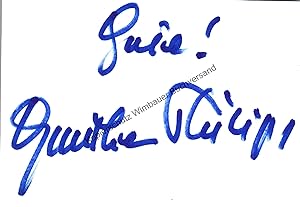 Immagine del venditore per Original Autogramm Gunther Philipp (1918-2003) /// Autograph signiert signed signee venduto da Antiquariat im Kaiserviertel | Wimbauer Buchversand