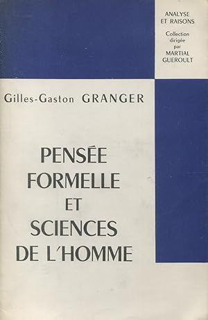 Seller image for Pense formelle et sciences de l'homme for sale by Bloody Bulga