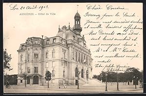 Carte postale Asnières, Hôtel de Ville