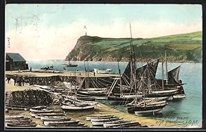 Postcard Bradda, Head and Harbour