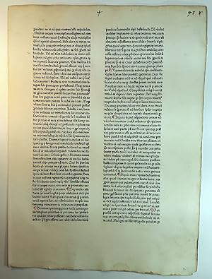 A LEAF FROM DE ANTIQUITATE JUDAICA, DE BELLO JUDAICO, PRINTED BY JOHANN SCHÜSSLER, AUGSBERG, 1470.