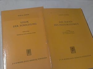 Bild des Verkufers fr 2 Bde +++ Logik der Forschung. plus Das Elend des Historizismus [Vom Verf. autoris. bers. aus d. Engl.: Leonhard Walentik] zum Verkauf von Versandhandel Rosemarie Wassmann