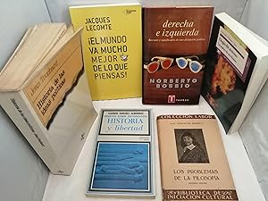 Seller image for PACK 6 Ensayos Filosofa, Poltica y Religin: Historia de las ideas polticas (en un solo tomo) / El mundo va mucho mejor de lo que piensas / Derecha e Izquierda / Historia y libertad / Los problemas de la filosofa / Elogio del atesmo for sale by Libros Angulo