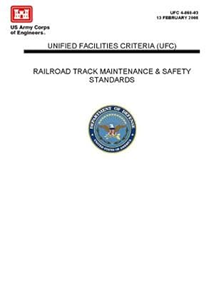 Immagine del venditore per Railroad Track Maintenance and Safety Standards - Unified Facilities Criteria (UFC) venduto da GreatBookPrices