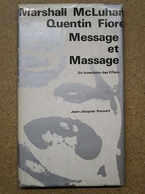 Bild des Verkufers fr Message et massage. zum Verkauf von Librairie Diogne SARL