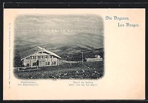 Carte postale Belchenhaus avec Alpenansicht in den Vogesen