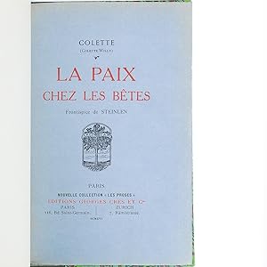 Image du vendeur pour La Paix chez les btes mis en vente par Librairie le pas sage