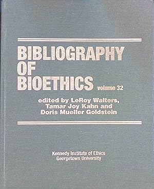 Seller image for Bibliography of Bioethics, vol. 32 for sale by books4less (Versandantiquariat Petra Gros GmbH & Co. KG)