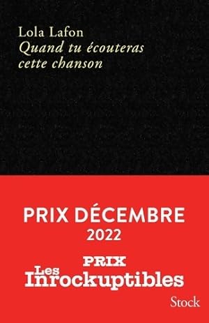 Quand tu ?couteras cette chanson GRAND PRIX DES LECTRICES ELLE 2023 : Grand prix des lectrices EL...