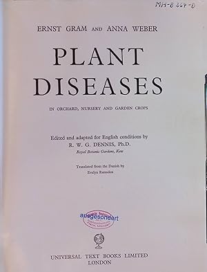 Bild des Verkufers fr Plant Diseases in Orchard, Nursery and Garden Crops zum Verkauf von books4less (Versandantiquariat Petra Gros GmbH & Co. KG)