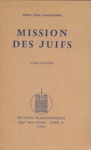 Immagine del venditore per Mission des juifs Tome I - Saint-Yves D'Alveydre venduto da Book Hmisphres