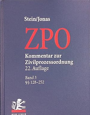 Bild des Verkufers fr Kommentar zur Zivilprozessordnung, Bd. 3:  128 - 252 zum Verkauf von books4less (Versandantiquariat Petra Gros GmbH & Co. KG)