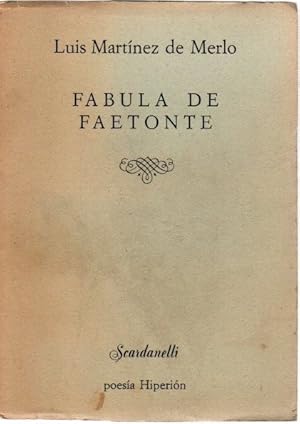 Image du vendeur pour Fbula de Faetonte . mis en vente par Librera Astarloa