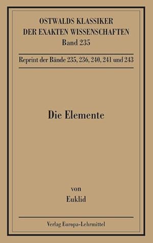 Bild des Verkufers fr Die Elemente, Bcher I-XIII : Einl. v. Peter Schreiber zum Verkauf von AHA-BUCH GmbH