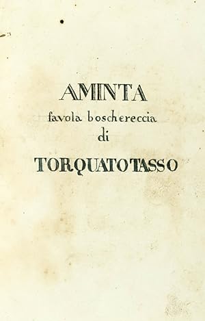 Aminta. Favola boschereccia.