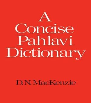 Seller image for Concise Pahlavi Dictionary for sale by GreatBookPrices