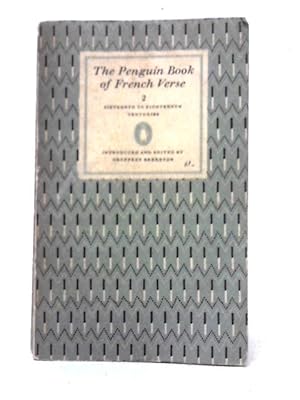 Bild des Verkufers fr The Penguin Book of French Verse 2 zum Verkauf von World of Rare Books