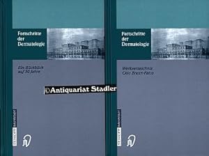 Bild des Verkufers fr Fortschritte der Dermatologie. Ein Rckblick auf 50 Jahre anlsslich des 80. Geburtstages von Herrn Professor Dr.Dr.h.c.mult. OTTO-BRAUN-FALCO. UND: Werkverzeichnis. 2 Bnde. zum Verkauf von Antiquariat im Kloster