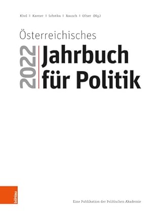 Seller image for sterreichisches Jahrbuch fr Politik 2022 for sale by AHA-BUCH GmbH