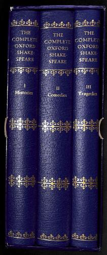 Seller image for The Complete Oxford Shakespeare: I - Histories; II - Comedies; III - Tragedies (Three Volume Boxed Set) for sale by WeBuyBooks