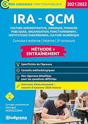 IRA - QCM culture administrative et juridique finances publiques organisation fonctionnement et p...