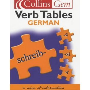 Seller image for Collins Gem German Verb Tables (Collins Gems) for sale by WeBuyBooks