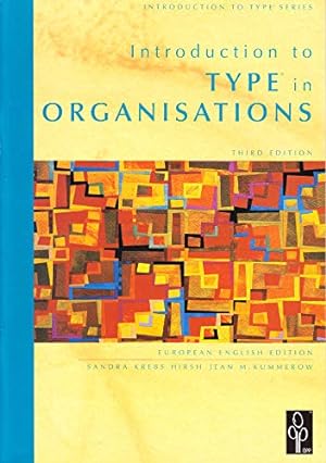 Imagen del vendedor de Introduction to Type in Organisations: Individual Interpretive Guide a la venta por WeBuyBooks