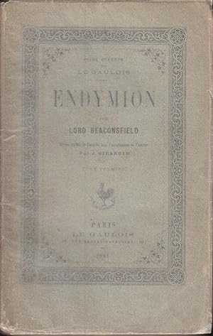 Seller image for Endymion : roman traduit de l'anglais, par J. Girardin tome premier for sale by PRISCA