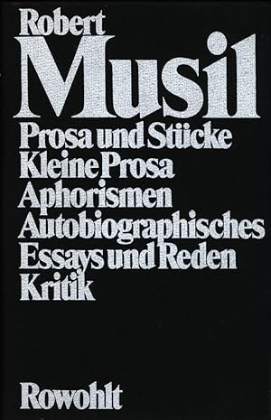 Seller image for Gesammelte Werke. Band 2: Prosa und Stcke, kleine Prosa, Aphorismen, Autobiographisches, Essays und Reden, Kritik. for sale by Antiquariat Lenzen